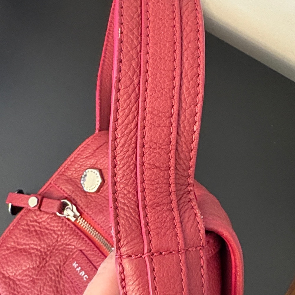 Marc By Marc Jacobs Deep Fuschia Pebbled Leather Crossbody - Picture 7 of 16